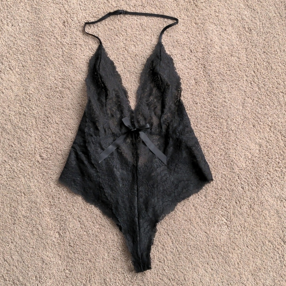 Victoria's Secret Lace Black Teddy | size Small